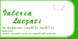 valeria luczati business card